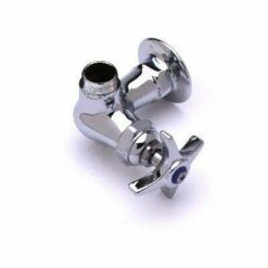 T&S Brass B-0216 0SC6 Single Pantry Faucet, Single Hole Base, Wall Mount, 6" Cast Spout