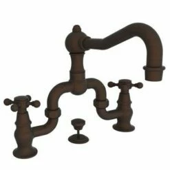 Newport Brass 930B/VB 930B Chesterfield Double Handle Widespread Lavatory Faucet With Me, Venetian Bronze