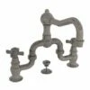 Newport Brass 1000B/15A Fairfield Widespread Bathroom Bridge Faucet With Metal Cross Handles And Pop-Up, Antique Nickel (Pewter) -AF SUPPLY Sales Store 41fdsvbg4sL