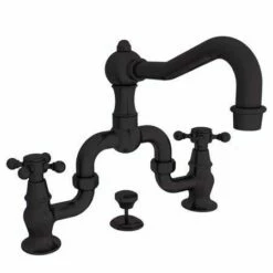 Newport Brass 930B/08W Chesterfield Double Handle Widespread Lavatory Faucet With Metal Cross Handles (, Weathered Copper