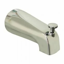 Jones Stephens D01004 Corporation Diverter Bathtub Spout, Chrome, Small, Chrome