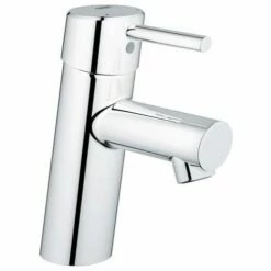 Grohe 3427100A Concetto S-Size Single-Handle Single-Hole Bathroom Faucet Without Pop-Up - 1.2 GPM