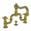 Newport Brass 1000B/10 Fairfield Widespread Bathroom Bridge Faucet With Metal Cross Handles And Pop-Up, Satin Bronze -AF SUPPLY Sales Store 41wyinH7w8L