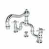 Newport Brass 1000B/26 1000B Fairfield Widespread Bathroom Bridge Faucet With Metal Cross, Polished Chrome -AF SUPPLY Sales Store 41xX7sI F2L