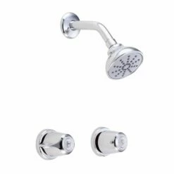 Gerber G004622083 Classics 1.75 GPM 7-1/8" H X 7-3/4" W 6" Centers Two Handle Shower Only Fitting In Polished Chrome -AF SUPPLY Sales Store 4622083