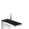 Axor 47010601 MyEdition Single-Hole Faucet, 1.2 GPM In Chrome / Black Glass -AF SUPPLY Sales Store 47010601 2