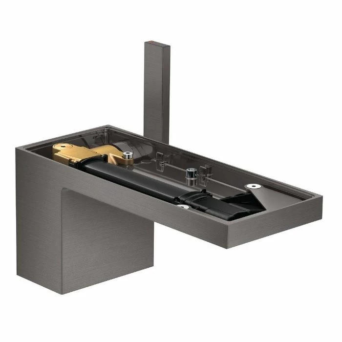 Axor 47012341 MyEdition 1.2 GPM Single Hole Bathroom Faucet Without Plate In Brushed Black Chrome 3 Axor 47012341 MyEdition 1.2 GPM Single Hole Bathroom Faucet Without Plate In Brushed Black Chrome