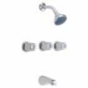 Gerber G004803083 Three Handle Sliding Sleeve Escutcheon Tub And Shower Fitting With IPS/Sweat Connections And Threaded Spout -AF SUPPLY Sales Store 4803083