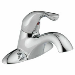 Delta 500-DST Classic Single Handle Centerset Bathroom Faucet - Less Pop-Up In Chrome