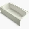 Kohler 516-96 Dynametric 66" X 32" Alcove Bath Right Drain In Biscuit -AF SUPPLY Sales Store 516 96