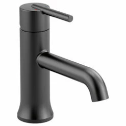 Delta 559LF-BLLPU Trinsic Single Handle Bathroom Faucet In Matte Black