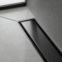 Hansgrohe 56041671 RainDrain Match Trim Zero/ Tile 39 3/8" With Height Adjustable Frame In Matte Black -AF SUPPLY Sales Store 56041671 6