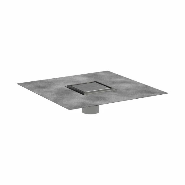 Hansgrohe 56130801 RainDrain Brilliance Point Drain Set 4"x 4" Trim Tileable Rear Cover And Rough Brushed Stainless Steel GPM 3 Hansgrohe 56130801 RainDrain Brilliance Point Drain Set 4"x 4" Trim Tileable Rear Cover And Rough Brushed Stainless Steel GPM