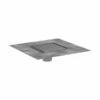 Hansgrohe 56134801 RainDrain Brilliance Point Drain Set 6"x 6" Trim Tileable Rear Cover And Rough Brushed Stainless Steel GPM -AF SUPPLY Sales Store 56134801
