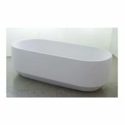 Rapsel 56 Leonard Street 56FSTUB 72" Freestanding Bathtub In White By Herzog & De Meuron