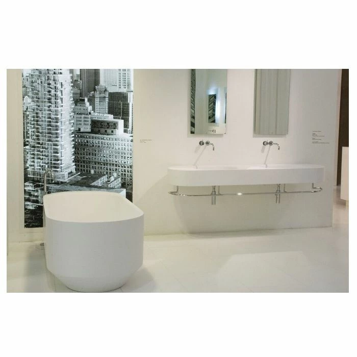 Rapsel 56 Leonard Street 56FSTUB 72" Freestanding Bathtub In White By Herzog & De Meuron 4 Rapsel 56 Leonard Street 56FSTUB 72" Freestanding Bathtub In White By Herzog & De Meuron - Image 2