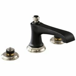 Brizo 65360LF-NKBLLHP-ECO Rook Widespread Lavatory Faucet - Less Handles In Luxe Nickel /Matte Black