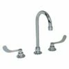 American Standard 6540270.002 Monterrey Widespread Bathroom Faucet With 5" Gooseneck Spoutand Flexible Underbody In Polished Chrome