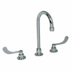 American Standard 6540270.002 Monterrey Widespread Bathroom Faucet With 5" Gooseneck Spoutand Flexible Underbody In Polished Chrome