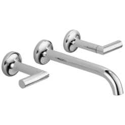 Brizo 65875LF-PC Odin Two Handle Wall-Mount Lavatory Faucet In Chrome Bath