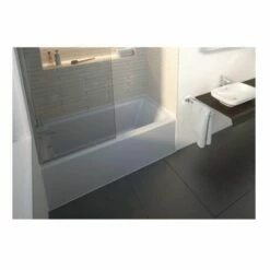 Duravit 70040700000009 Architec 66" Alcove Acrylic Soaking Tub With Right Drain And Overflow In White -AF SUPPLY Sales Store 70040700000009 1 1