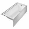 Duravit 70040700000009 Architec 66" Alcove Acrylic Soaking Tub With Right Drain And Overflow In White 2 Duravit 70040700000009 Architec 66" Alcove Acrylic Soaking Tub With Right Drain And Overflow In White -AF SUPPLY Sales Store 70040700000009 4