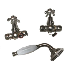 Sigma 7.00481521.42 Floor Mount Tub Filler With Telephone Handle Hand Shower, Risers, And Shut-off Kit In Satin Nickel 10 Sigma 7.00481521.42 Floor Mount Tub Filler With Telephone Handle Hand Shower, Risers, And Shut-off Kit In Satin Nickel -AF SUPPLY Sales Store 70048152142 3