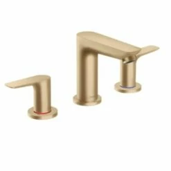 Hansgrohe 71733141 Talis E Widespread Faucet 150 With Pop-Up Drain, 1.2 GPM In Brushed Bronze