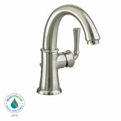 American Standard 7420101.295 Portsmouth Single Hole Bathroom Faucet In Satin Nickel