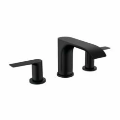 Hansgrohe 75033671 Vivenis Widespread Faucet 90 With Pop-Up Drain, 1.2 GPM In Matte Black