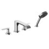 Hansgrohe 75443001 Vivenis 1.8 GPM 4 Holes Deck Mounted Roman Tub Set Trim With Handshower In Polished Chrome (Rough In Sold Separately)