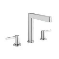 Hansgrohe 76034001 Finoris 1.2 GPM Deck Mounted Widespread Bathroom Faucet 160 In Polished Chrome