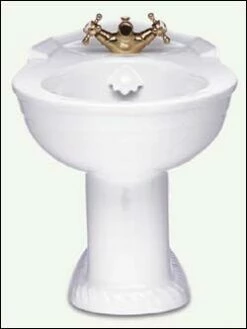 Porcher 50011-00.001 Single Hole Bidet In White