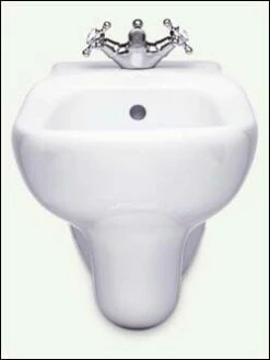Porcher 50031.00.001 5003100001 Wall Mount Single Hole Bidet In White [Kitchen]
