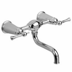 Jado 842612.144 Wall Mounted Bathroom Faucet, Brushed Nickel