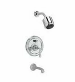 Jado 853496.150 Classic Pressure Balance Tub And Shower Trim Kit With Straight Lever Handle, Polished Nickel