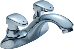 Delta 86T1153 86T Series Two Handle Metering Slow-Close Lavatory Faucet