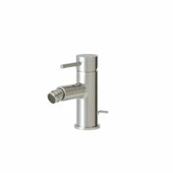 Aquabrass ABFB61024PC Single-Hole Straight Lever Bidet W/ Swivel Spray & Mechanical Drain 61024pc Polished Chrome