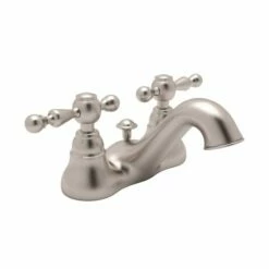 Rohl AC95L-STN-2 Arcana 4" Centerset Lavatory Faucet In Satin Nickel
