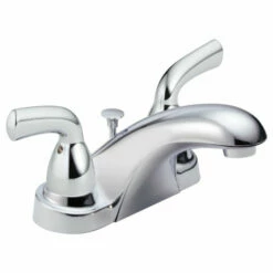 Delta B2510LF Foundations Two Handle Centerset Bathroom Faucet In Chrome