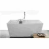 WetStyle BC0801-PC-MA Cube Collection Freestanding Soaker Tub In White Matte -AF SUPPLY Sales Store BC0801PCMW 2