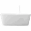 WetStyle BST01-PC-GA Straight Freestanding Soaker Tub In White True High Gloss 2 WetStyle BST01-PC-GA Straight Freestanding Soaker Tub In White True High Gloss -AF SUPPLY Sales Store BST01PCGA 2