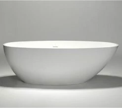 Blu Bathworks BT04080201M 71" Blu Stone Freestanding Bathtub In White