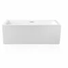 Blu Bathworks BT2022.18 70.25"L X 31.50"W X 23.5"H Acrylic Freestanding Bathtub In White Gloss -AF SUPPLY Sales Store BT202218