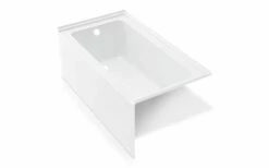 Nass BT2110.15L 60 Inch Left Drain Acrylic Alcove Tub In White