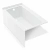 Nass BT2110.15R 60 Inch Right Drain Acrylic Alcove Tub In White -AF SUPPLY Sales Store BT211015LW 2