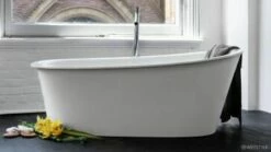 Wetstyle BTP01-R-BN-COP-D Tulip Collection Freestanding Soaker Tub