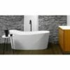 WetStyle BWA01-PCNT-COP-MA Wave Freestanding Soaker Tub In White Matte 1 WetStyle BWA01-PCNT-COP-MA Wave Freestanding Soaker Tub In White Matte -AF SUPPLY Sales Store BWA01PCNTCOPMA 2