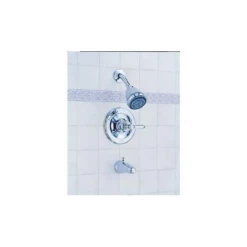 Delta 6620-SNLHP Euro Single Handle Tub And Shower Faucet In Satin Nickel