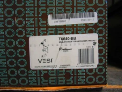 Delta T6640-BB Single Handle Tub And Shower Trim Only In Polished Brass